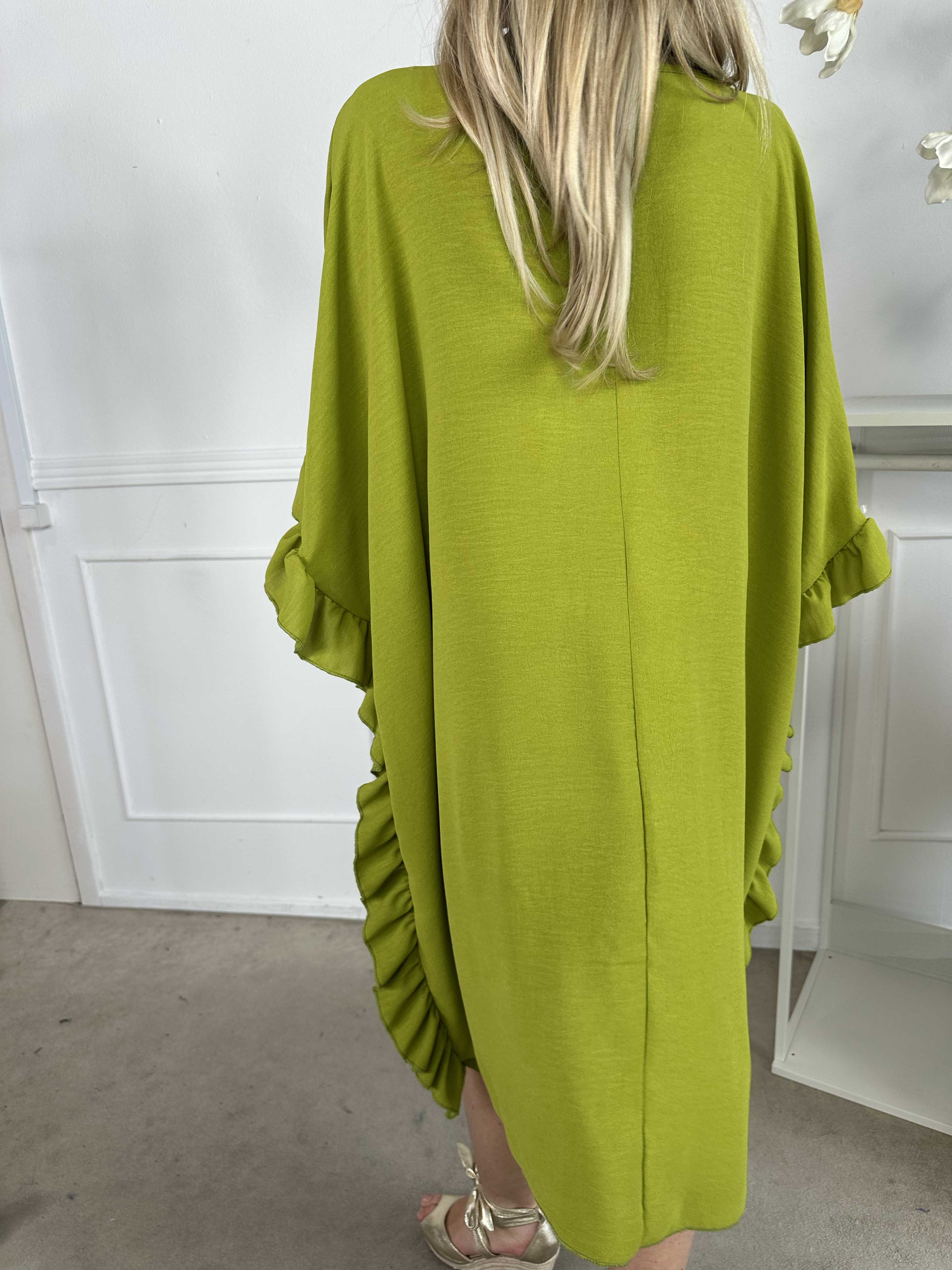 Cille - Söt tunika med volanger i sidorna